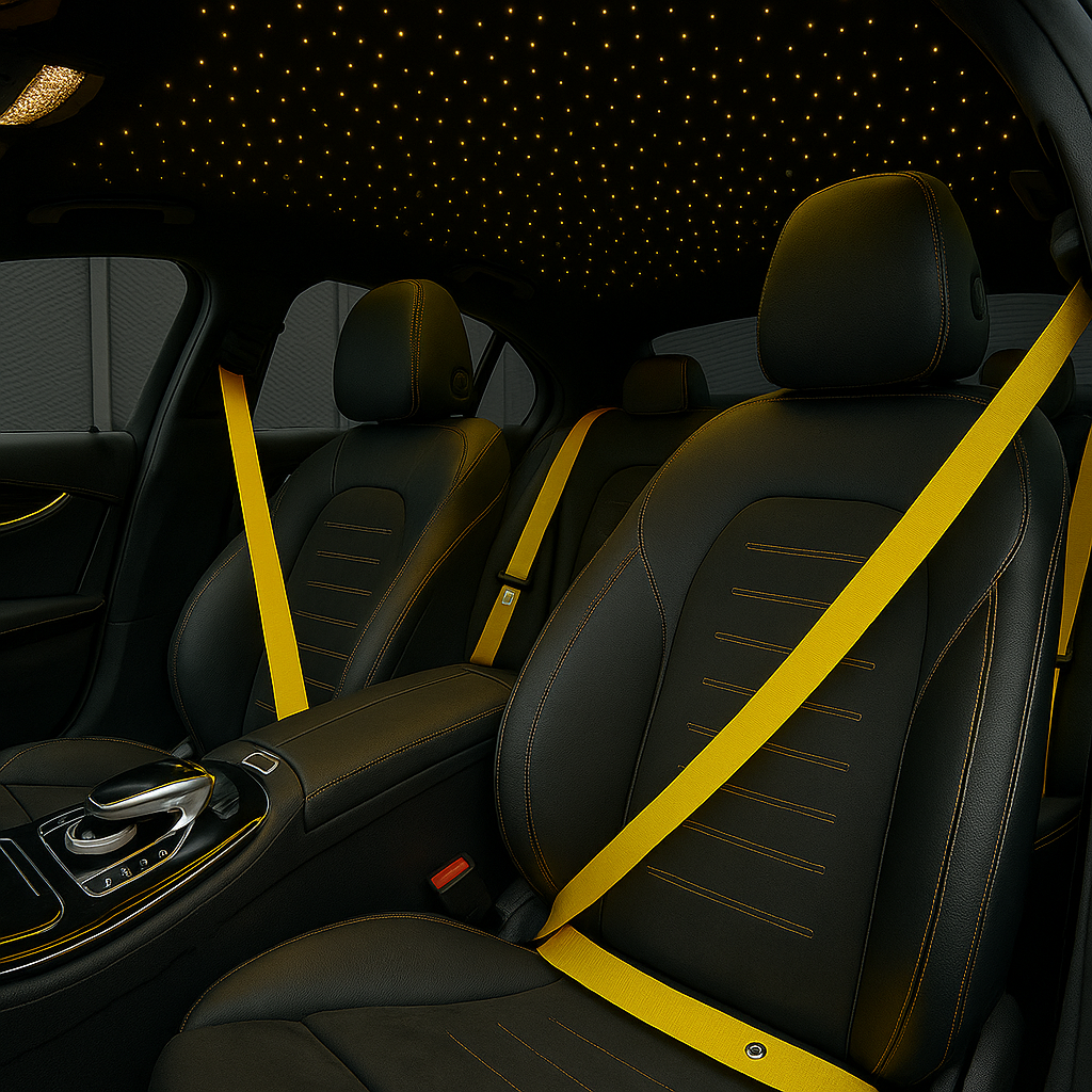 Autogurte beziehen lassen Farbige Sicherheitsgurte Auto- Gurt nach Wunsch (Versandservice)