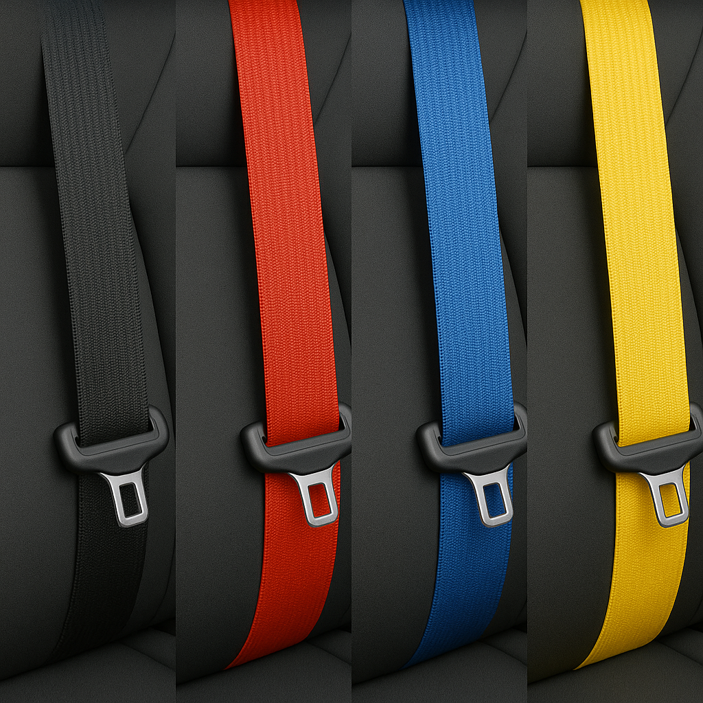 Autogurte beziehen lassen Farbige Sicherheitsgurte Auto- Gurt nach Wunsch (Versandservice)