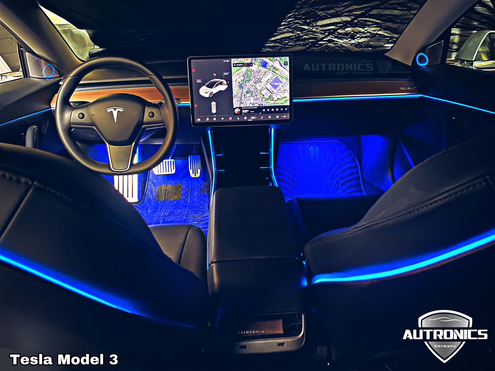 LED Dynamische- Ambientebeleuchtung Nachrüsten – Premium Innenraumlicht für Tesla Model 3 & Model Y