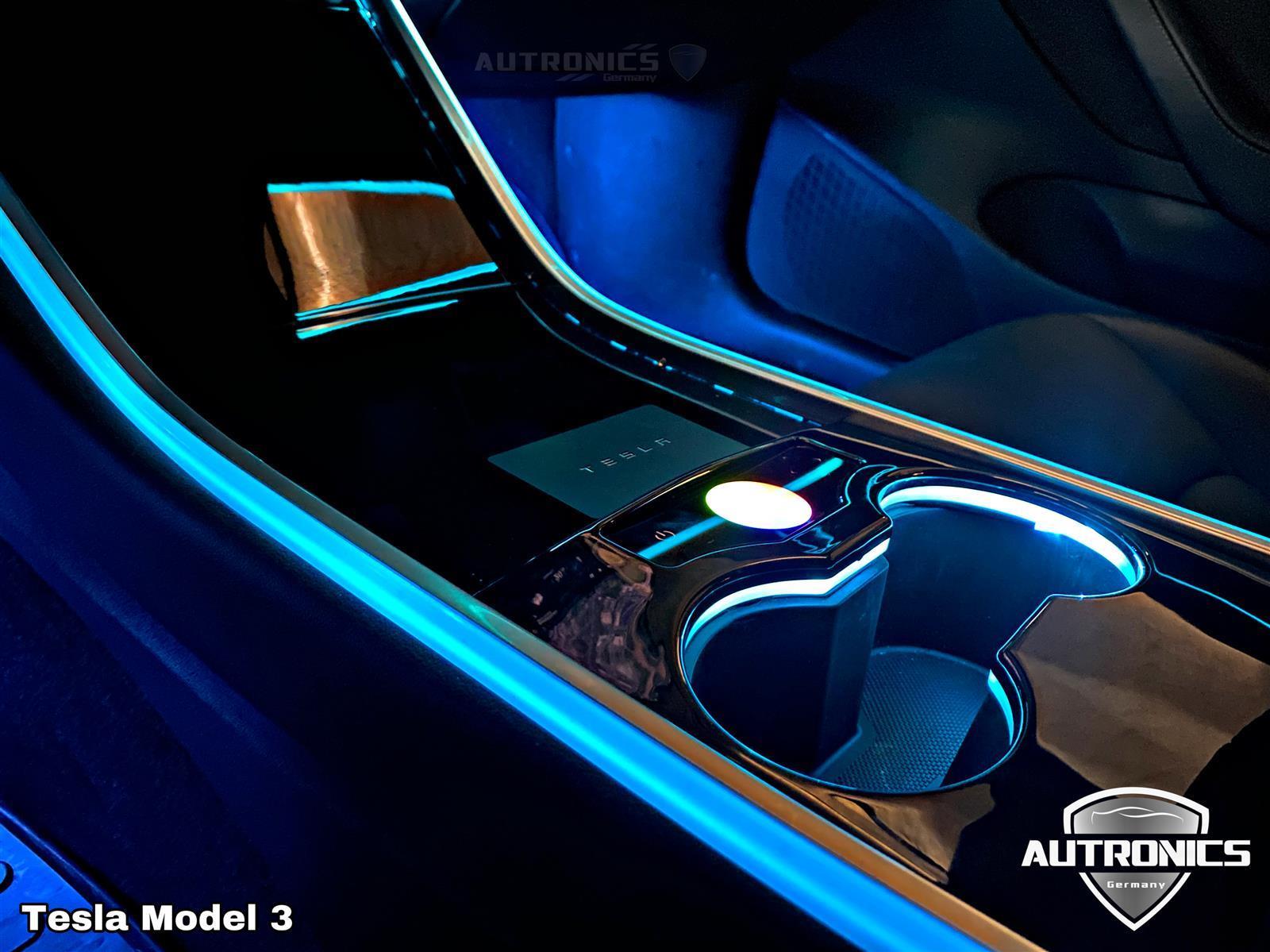LED Dynamische- Ambientebeleuchtung Nachrüsten – Premium Innenraumlicht für Tesla Model 3 & Model Y
