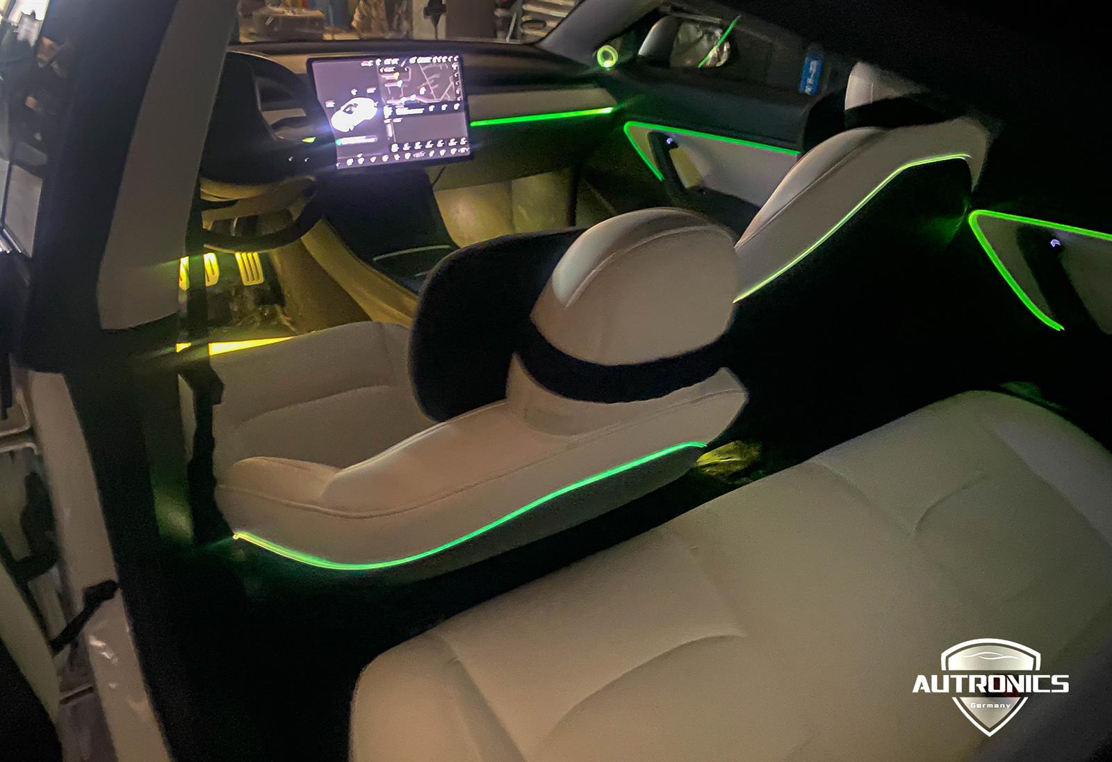 LED Dynamische- Ambientebeleuchtung Nachrüsten – Premium Innenraumlicht für Tesla Model 3 & Model Y