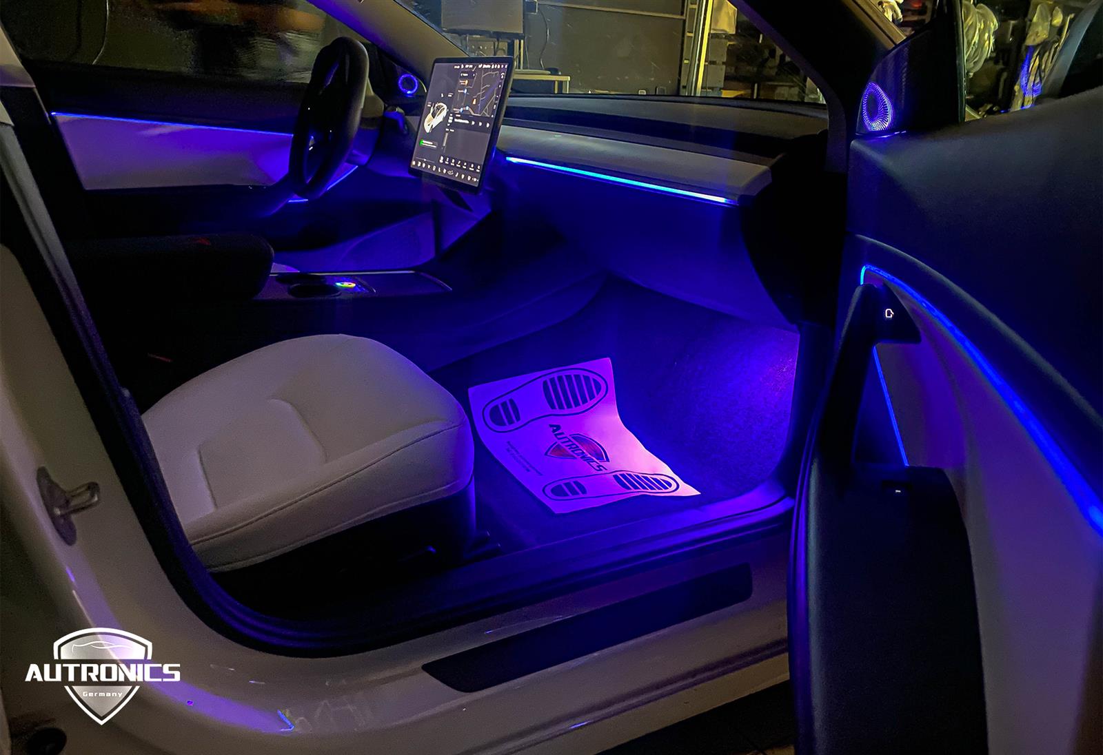 LED Dynamische- Ambientebeleuchtung Nachrüsten – Premium Innenraumlicht für Tesla Model 3 & Model Y