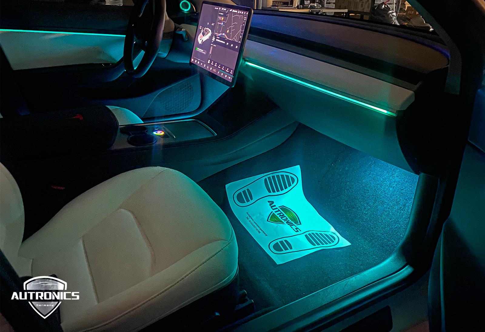 LED Dynamische- Ambientebeleuchtung Nachrüsten – Premium Innenraumlicht für Tesla Model 3 & Model Y