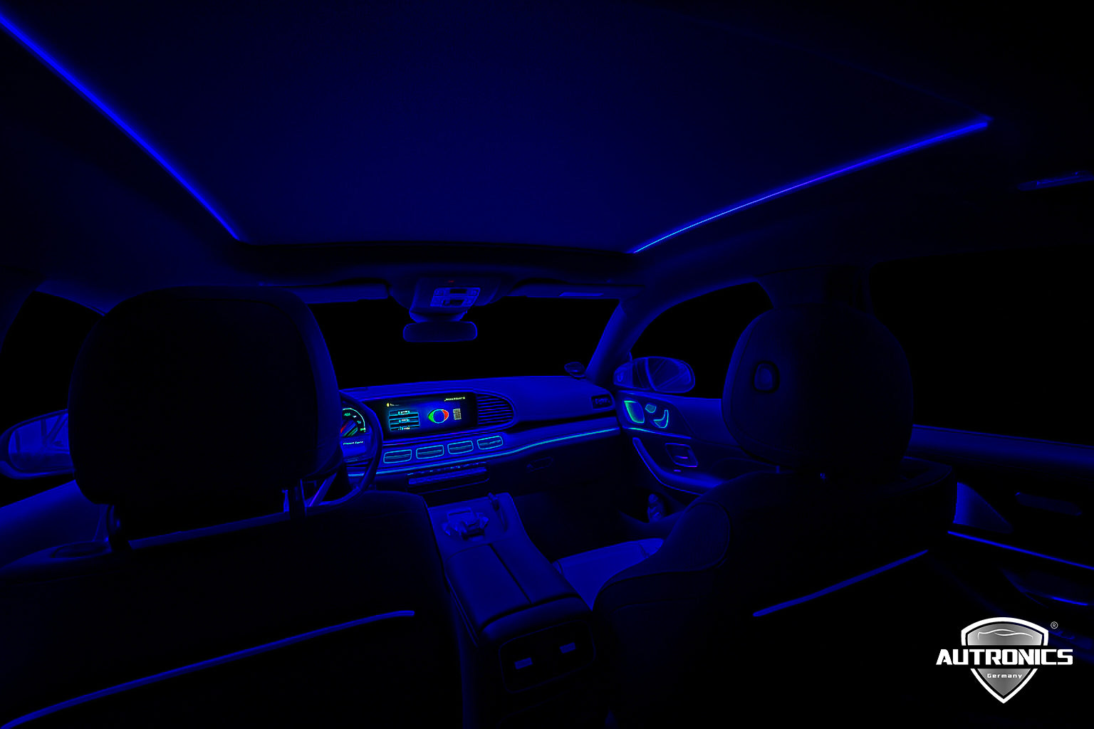 Dynamische LED Panorama- Beleuchtung Nachrüsten – Zusatz- Linien- Ambientebeleuchtung für alle Fahrzeuge mit Panorama-Dach