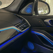 LED Lautsprecher- Abdeckungen Hochtöner Nachrüsten mit Ambientebeleuchtung für BMW X6 G06