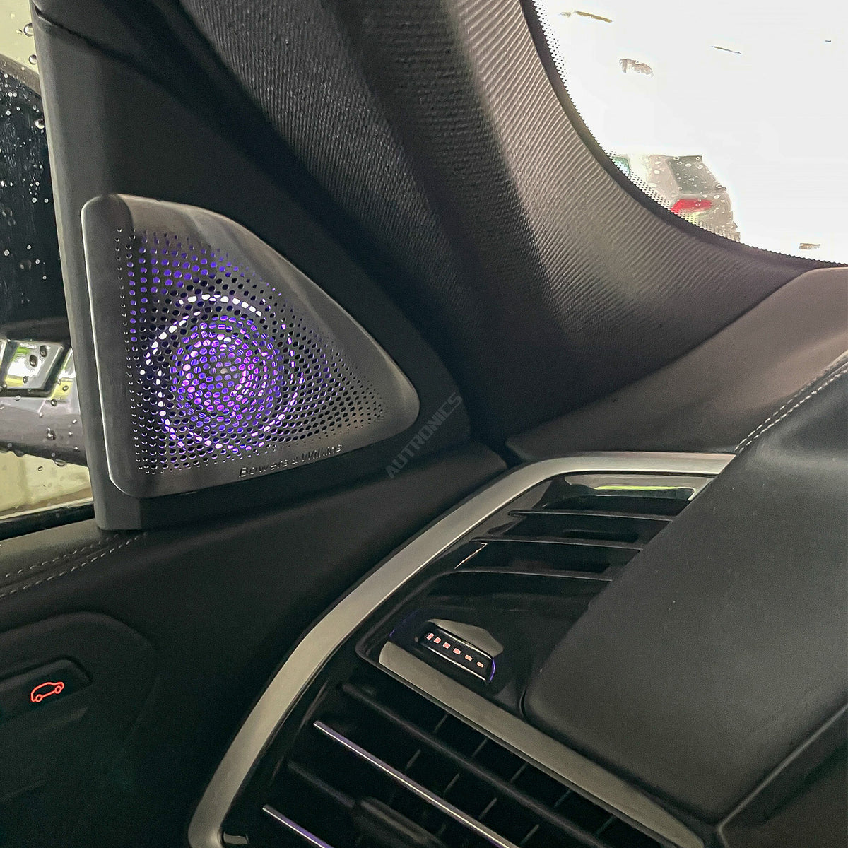 LED Lautsprecher- Abdeckungen Hochtöner Nachrüsten mit Ambientebeleuchtung für BMW X6 G06