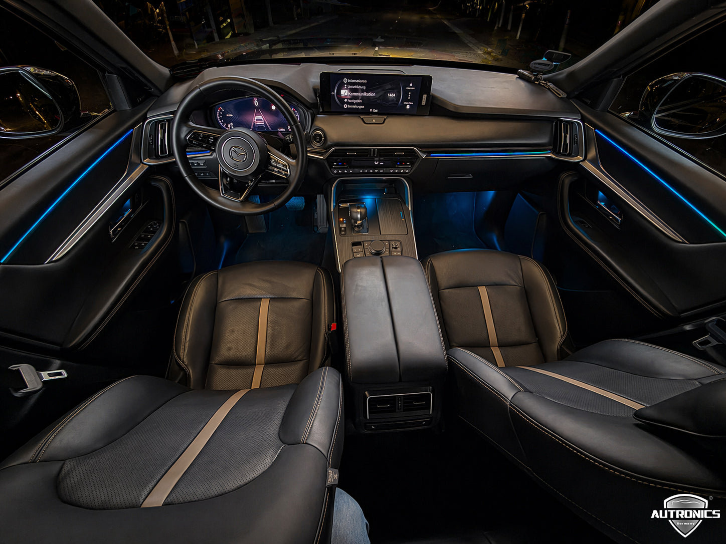 Dynamische LED Ambientebeleuchtung Nachrüstung für Mazda CX60 Premium Innenraumbeleuchtung mit RGB-App-Steuerung & Farbverlaufseffekt