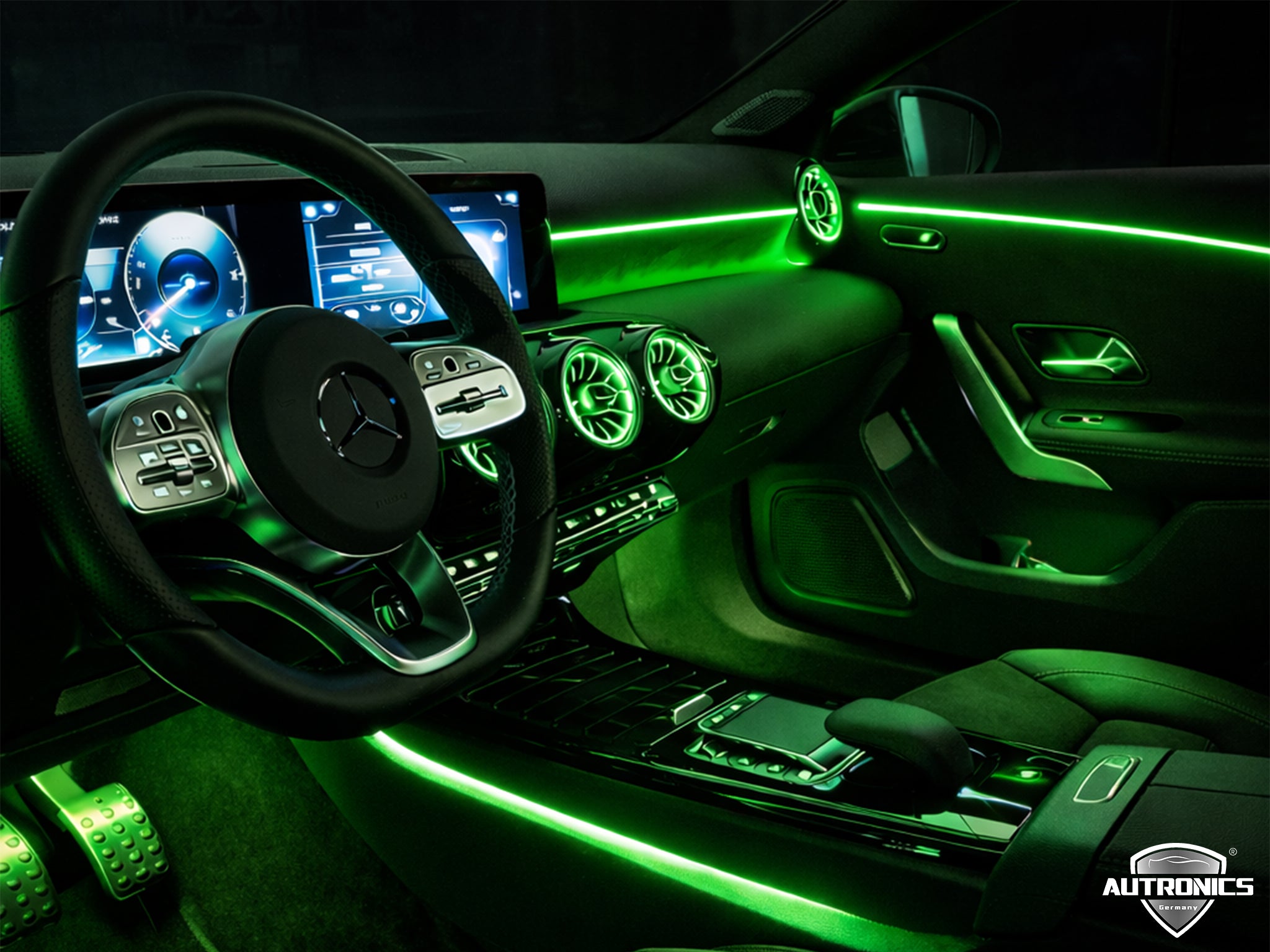 Ambientebeleuchtung Nachrüsten für Mercedes A-Klasse & CLA W177/W118 – LED Innenraumlicht Set