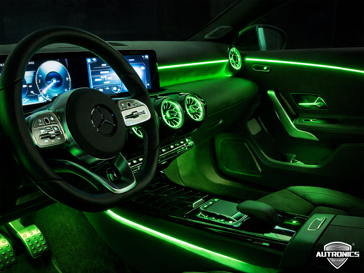 Ambientebeleuchtung Nachrüsten für Mercedes A-Klasse & CLA W177/W118 – LED Innenraumlicht Set