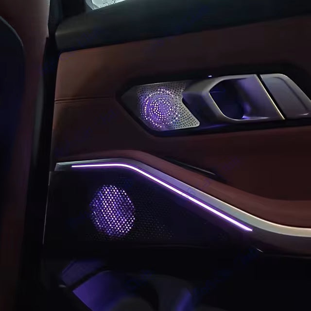 LED Lautsprecher- Abdeckungen Hochtöner Nachrüsten mit Ambientebeleuchtung für BMW 3er/4er G20 G21 G22 G23 G26