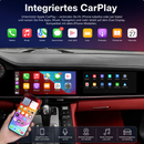 Android 13 Dual-Widescreen Display Nachrüstung – 12,3" Full HD CarPlay Android Auto Navigation Multimedia System 8GB RAM 128GB ROM passend für Porsche Panamera Cayenne Macan inkl. Profi-Einbau