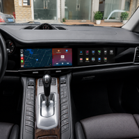Android 13 Dual-Widescreen Display Nachrüstung – 12,3" Full HD CarPlay Android Auto Navigation Multimedia System 8GB RAM 128GB ROM passend für Porsche Panamera Cayenne Macan inkl. Profi-Einbau