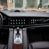 Android 13 Dual-Widescreen Display Nachrüstung – 12,3" Full HD CarPlay Android Auto Navigation Multimedia System 8GB RAM 128GB ROM passend für Porsche Panamera Cayenne Macan inkl. Profi-Einbau