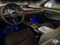 Dynamische LED Ambientebeleuchtung Nachrüstung für Mazda 3 Premium Innenraumbeleuchtung mit RGB-App-Steuerung & Farbverlaufseffekt