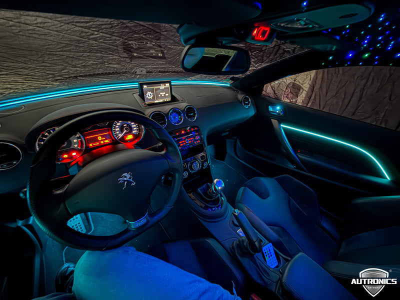 Ambientebeleuchtung Nachrüstung Peugeot RCZ R RGB LED Dynamische Innenraumbeleuchtung inkl. Profi Einbau