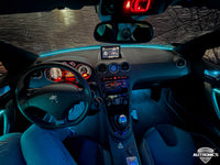 Ambientebeleuchtung Nachrüstung Peugeot RCZ R RGB LED Dynamische Innenraumbeleuchtung inkl. Profi Einbau
