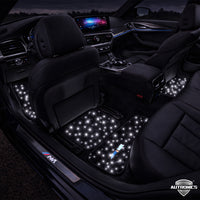 LED Auto Fußmatten mit Sternenhimmel-Effekt Universelle RGB LED Fußraumbeleuchtung für alle Fahrzeuge 64 Farben App- & Fernbedienung Starfloor by Autronics