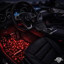 LED Auto Fußmatten mit Sternenhimmel-Effekt Universelle RGB LED Fußraumbeleuchtung für alle Fahrzeuge 64 Farben App- & Fernbedienung Starfloor by Autronics