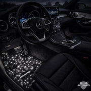 LED Sternenhimmel Fußmatten Umbau Service – RGB Auto Fußraumbeleuchtung 64 Farben App & Fernbedienung Universal Fahrzeug Starfloor Nachrüstung