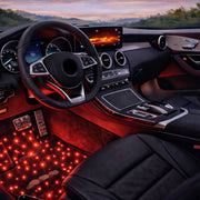 LED Sternenhimmel Fußmatten Umbau Service – RGB Auto Fußraumbeleuchtung 64 Farben App & Fernbedienung Universal Fahrzeug Starfloor Nachrüstung