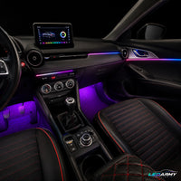 Dynamische RGB LED Ambientebeleuchtung Nachrüstung für Mazda CX-3 inkl. Profi-Einbau