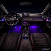 Dynamische RGB LED Ambientebeleuchtung Nachrüstung für Mazda CX-3 inkl. Profi-Einbau