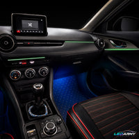 Dynamische RGB LED Ambientebeleuchtung Nachrüstung für Mazda CX-3 inkl. Profi-Einbau