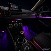 Dynamische RGB LED Ambientebeleuchtung Nachrüstung für Mazda CX-3 inkl. Profi-Einbau