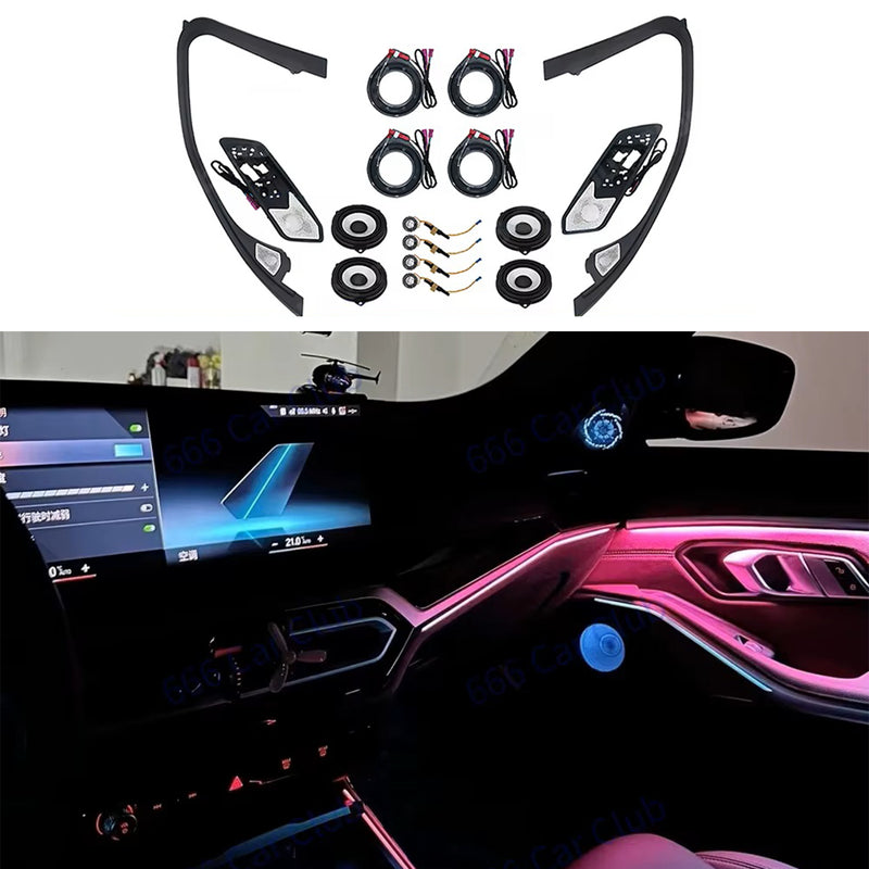 LED Lautsprecher- Abdeckungen Hochtöner Nachrüsten mit Ambientebeleuchtung für BMW 3er/4er G20 G21 G22 G23 G26