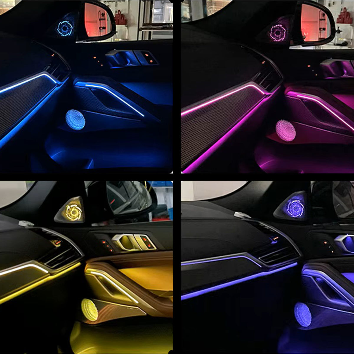 LED Lautsprecher- Abdeckungen Hochtöner Nachrüsten mit Ambientebeleuchtung für BMW X6 G06