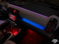 Citroen C3 Ambientebeleuchtung Nachrüstung RGB LED – Dynamische Innenraumbeleuchtung mit App Steuerung inkl. Einbau